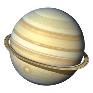 Saturn with 2nd largest moon sticker