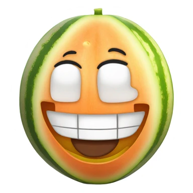melon qui sourit sticker