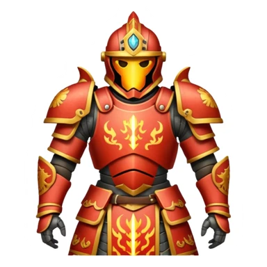 fire armored warrior sticker
