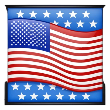 America in Distress upside down flag emoji sticker