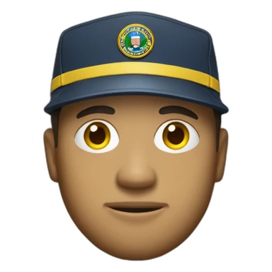 man with yellow "FBI" letters on his cap sticker