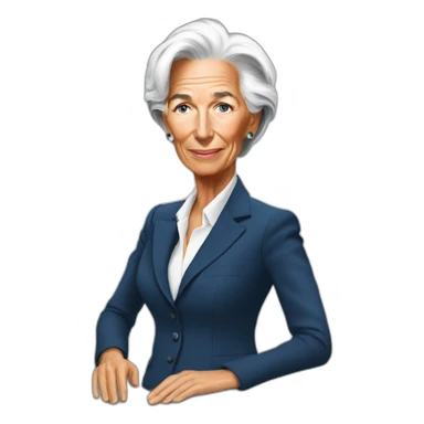 Christine Lagarde sticker