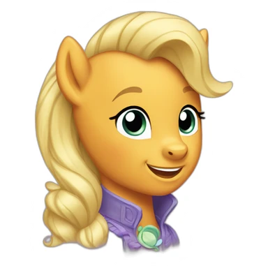 my little pony apple jack sticker