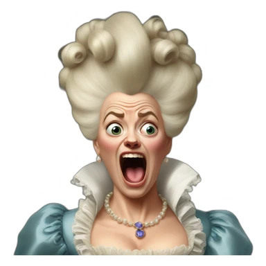 crazy marie antoinette scream sticker