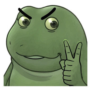 Side eye with middle finger  sticker