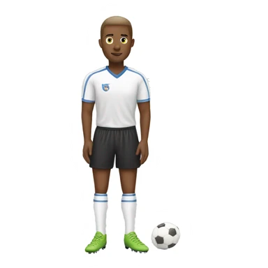 A man's white legs with soccer boots sticker