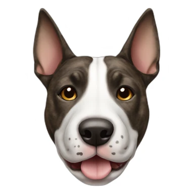 brindle bull terrier sticker