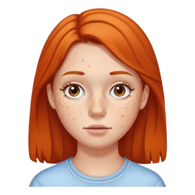 Girl with acne sticker