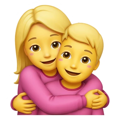 A hug emoji sticker