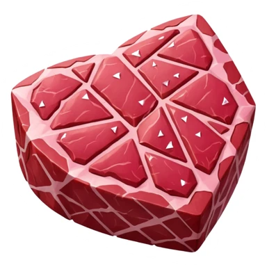 Meat with diamond textur and color sticker