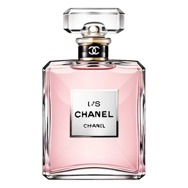 Light pink Chanel perfume sticker