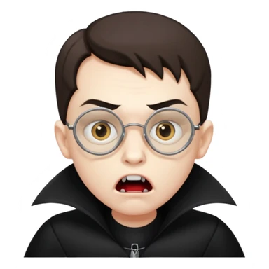 vampire kids with opticals Body looks like terror sticker