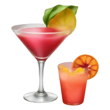 cocktail with passionfuit  sticker
