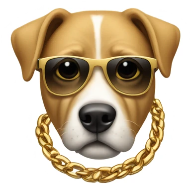 Dog thug life sticker