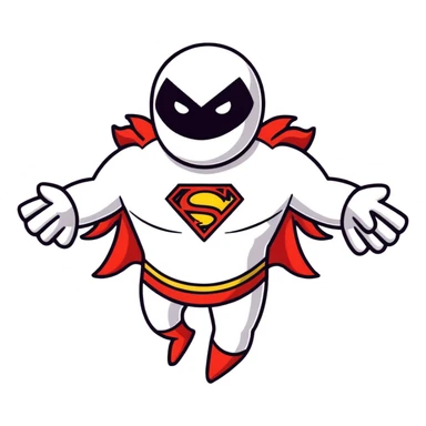 shape-shifting superhero with multiple arms sticker