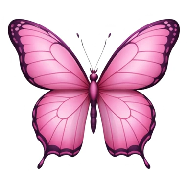 Pink butterfly sticker