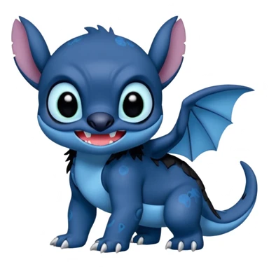 Stitch-Toothless-fusion (full body) sticker