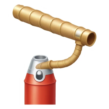 Champagne fire hose sticker