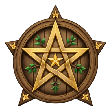 yule pentacle sticker