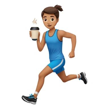 Morning Coffee Runner sticker