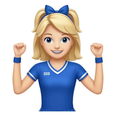 Cheerleaders blue sticker