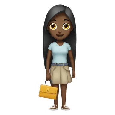 girl with empty wallet sticker