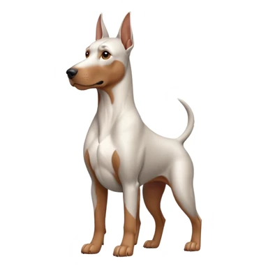 white doberman Y3 sticker