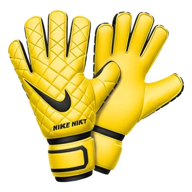 Des gants de gardien de but de foot nike jaune sticker