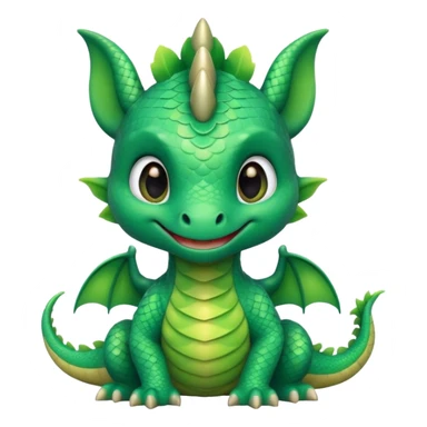 cute little baby kawaii dragon sticker