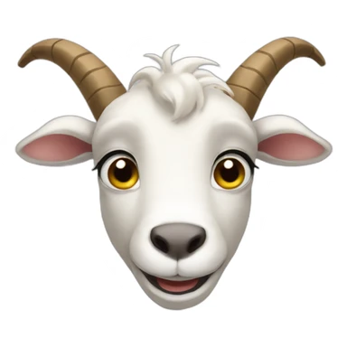 goat drool happy sticker