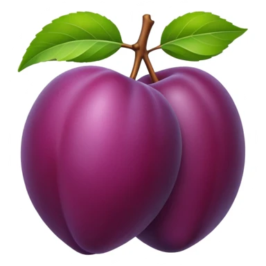 plum fruit sticker