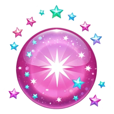 Pink sparkles sticker