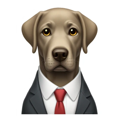 Labrador in a suit sticker