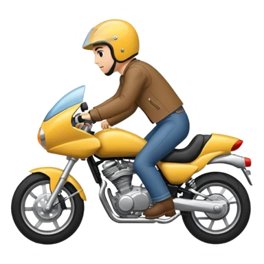 Moto qui fait une roue arrière  sticker