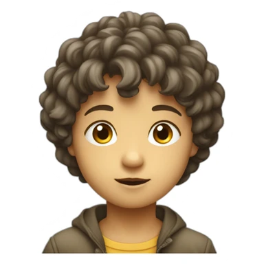 enfant sur un héron sticker