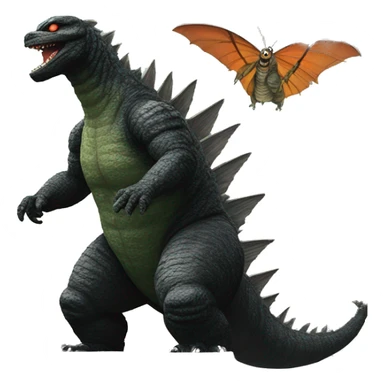 Godzilla 1964 and mothra sticker