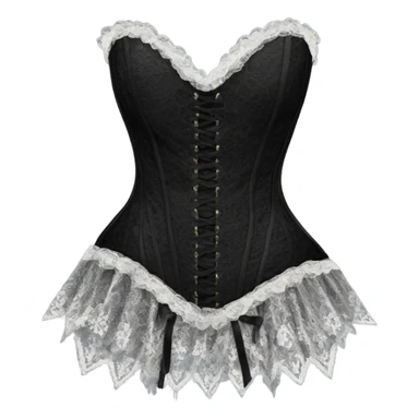 black lace corset sticker