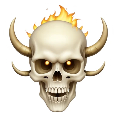 Skull Got Scared and Boom Horn sticker