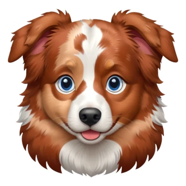 Red Merle Australian shepherd blu eyes sticker