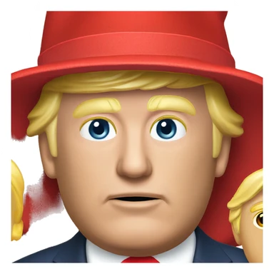 donald trump red hat with MAGA on it sticker