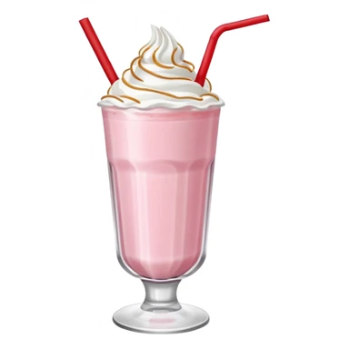 Strawberry milkshake sticker