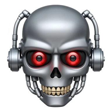 Create a terminator emoji for a teams chat sticker