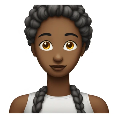 Woman face where one hand is one the forehead, like when you try to see when the sun is blending you, like somebody had just judged you and your like upsi my bad  sticker