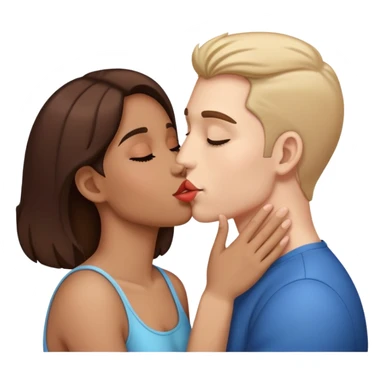 Someone kissing my friend  sticker