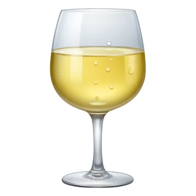 A glass of white wine sticker