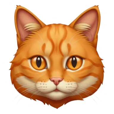 orange cat missing his right eye sticker