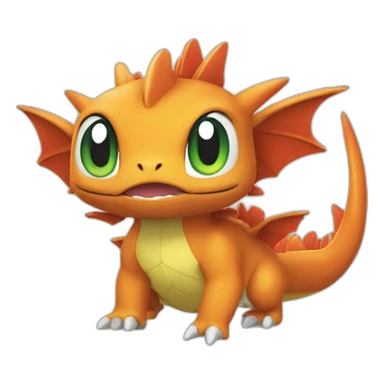 Dracofeu le pokémon sticker