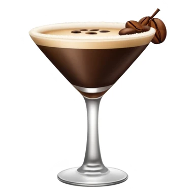 Emoji de una cóctel de esspreso martini sticker