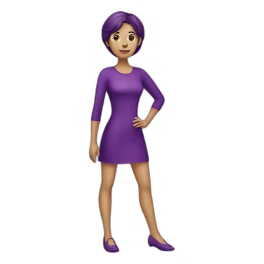 Aubergine jambe femme sticker