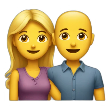 Deux personnes qui s’embrassent  sticker